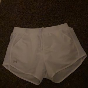 white adidas shorts